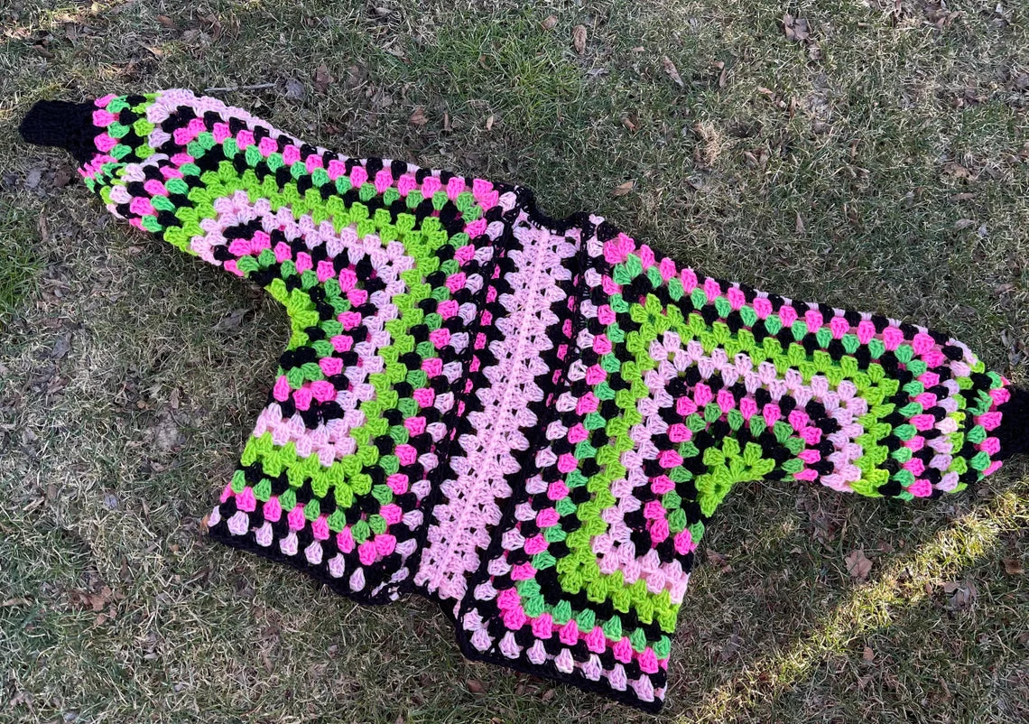 Watermelon Crochet Cardigan