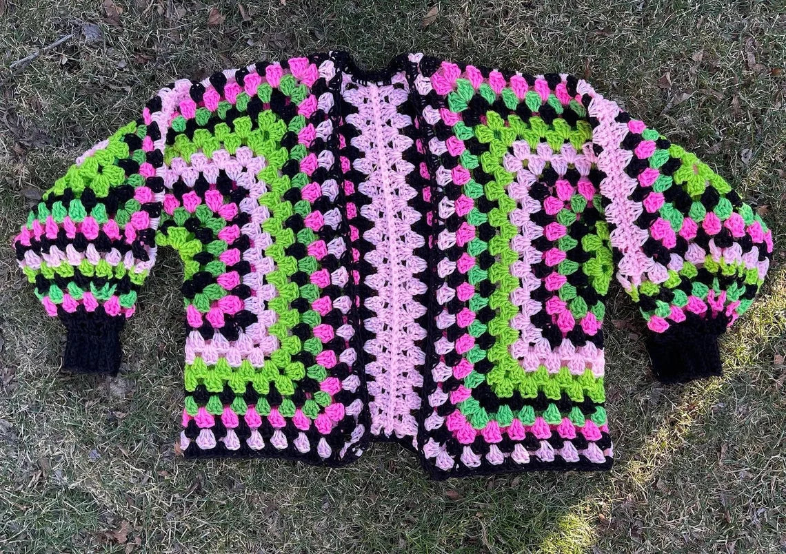 Watermelon Crochet Cardigan