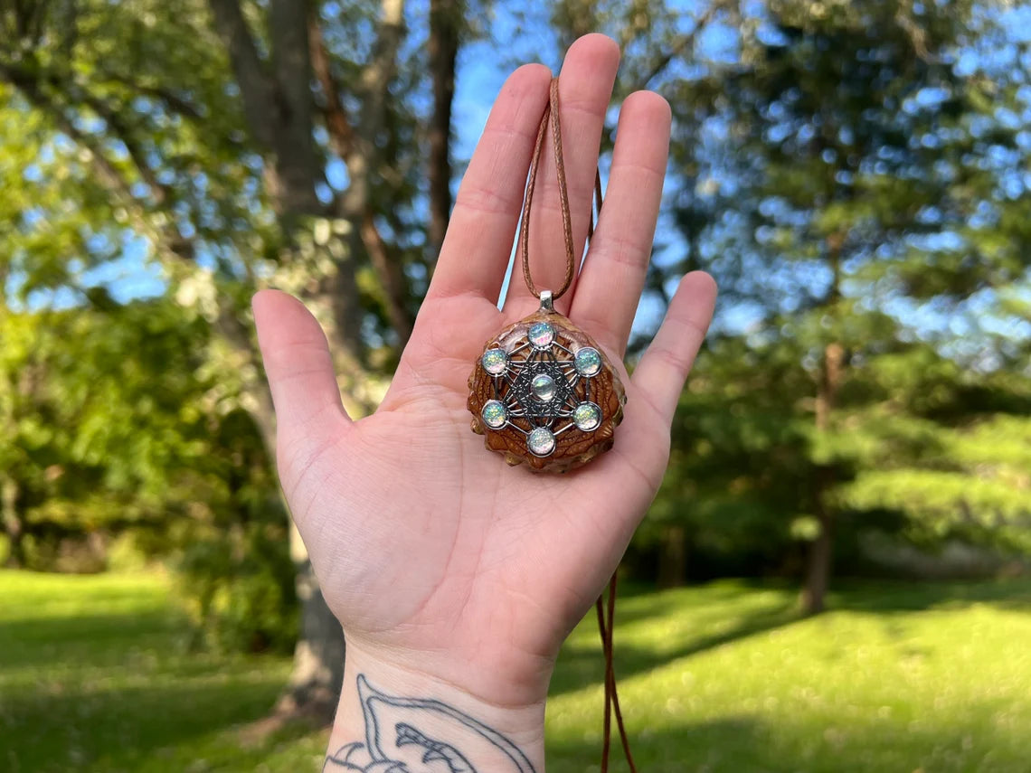 Sacred Geometry Pinecone Pendant