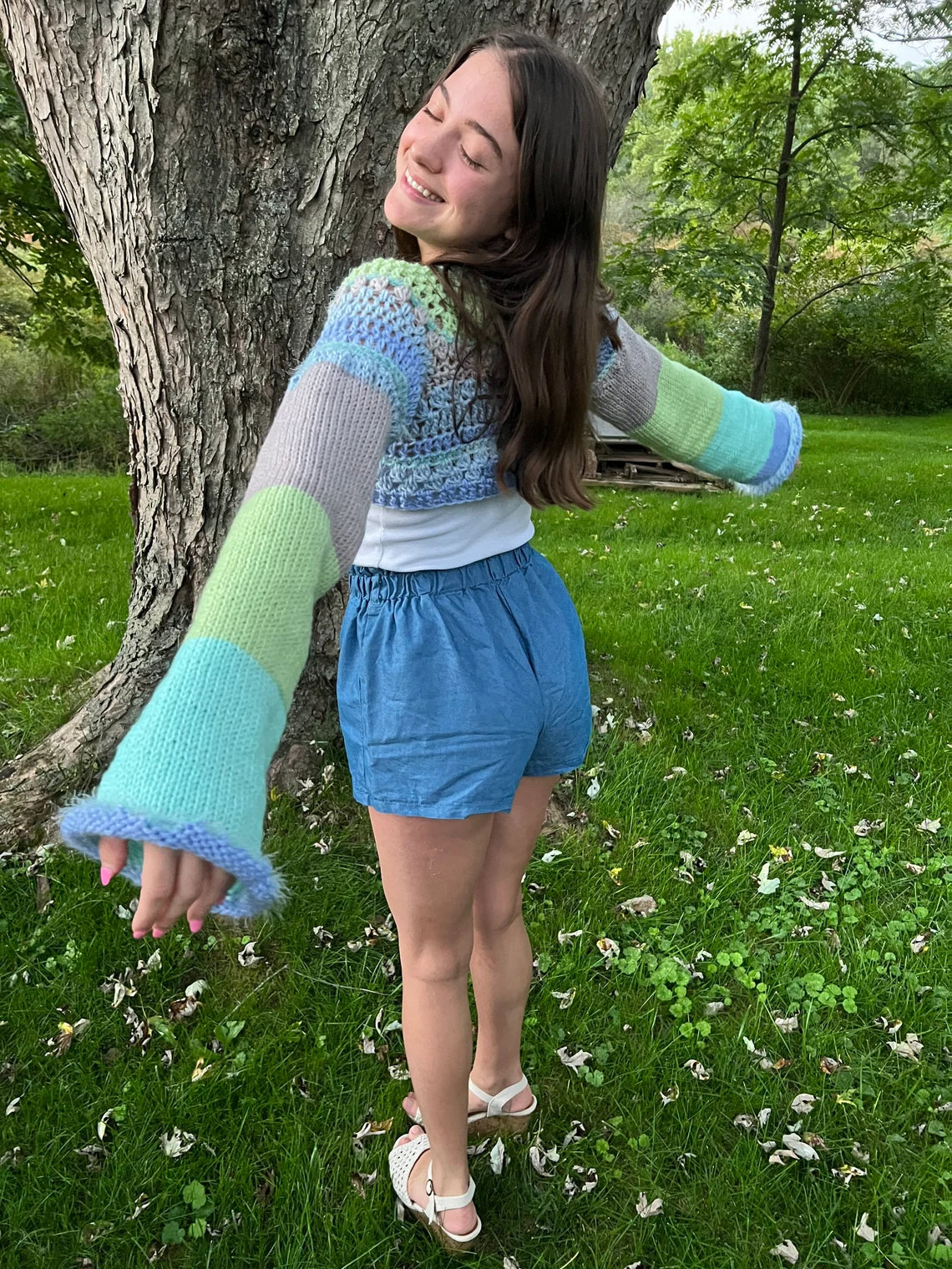S/M Crochet Knit Shrug