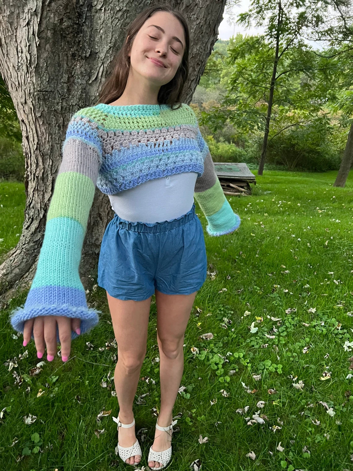 S/M Crochet Knit Shrug