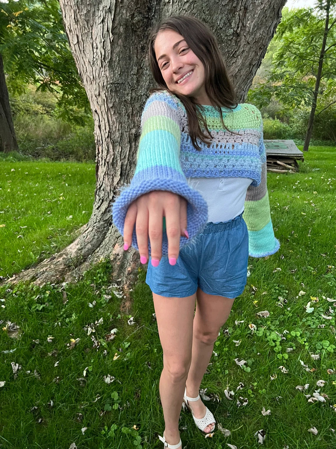 S/M Crochet Knit Shrug