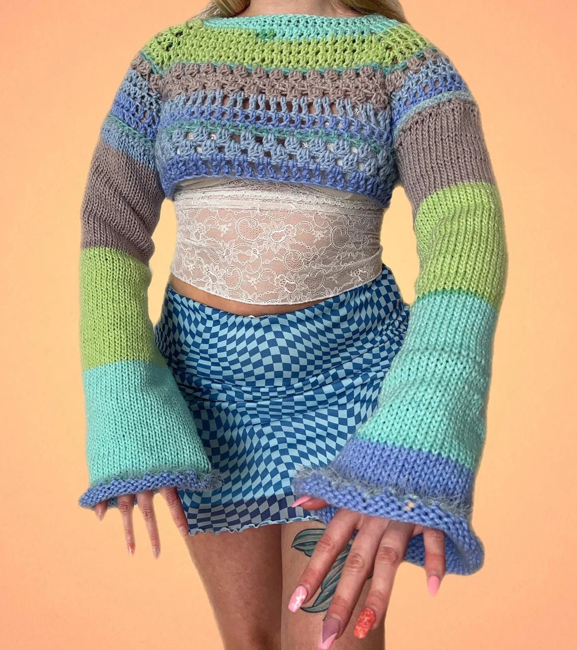 S/M Crochet Knit Shrug