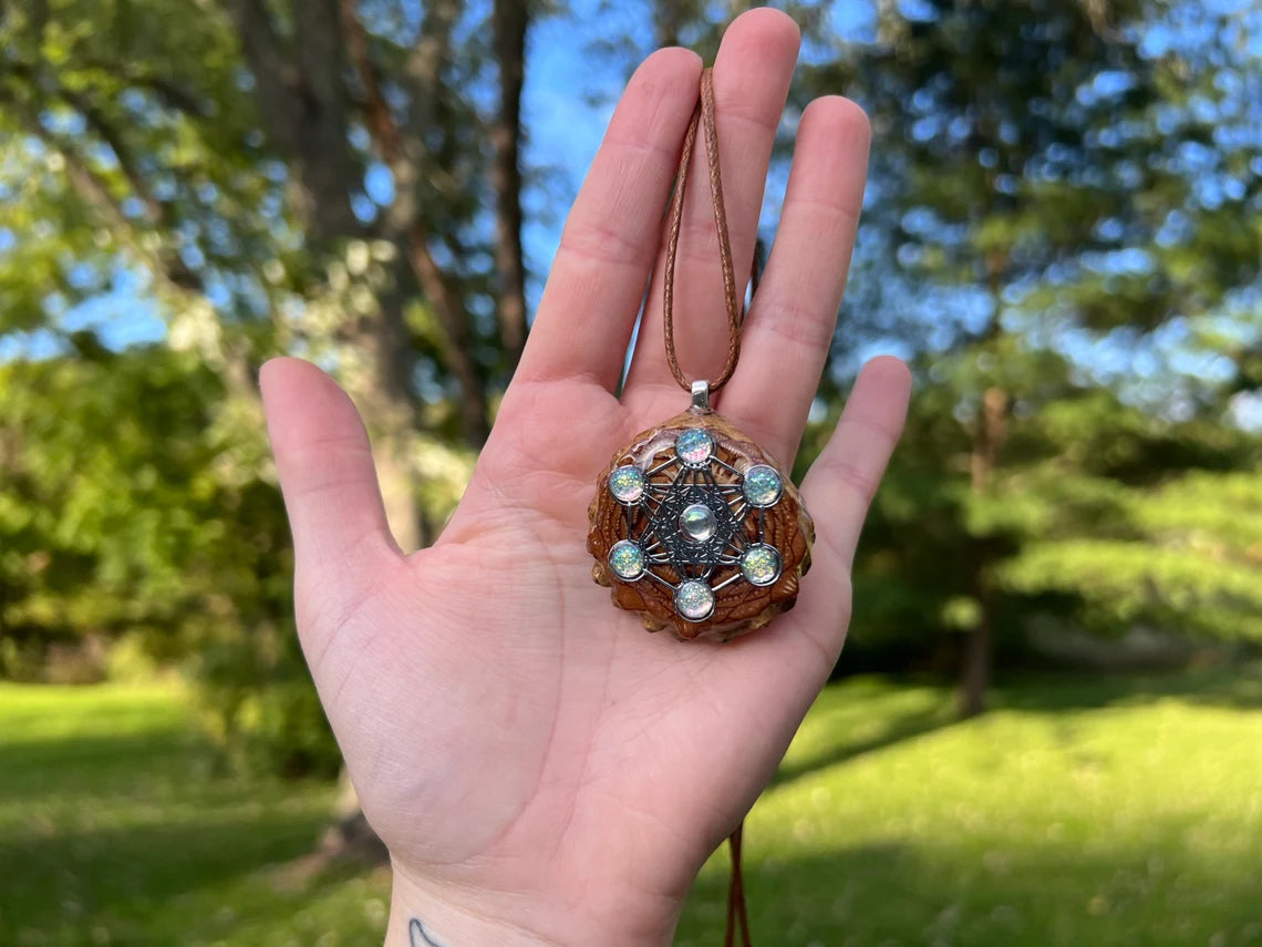 Sacred Geometry Pinecone Pendant