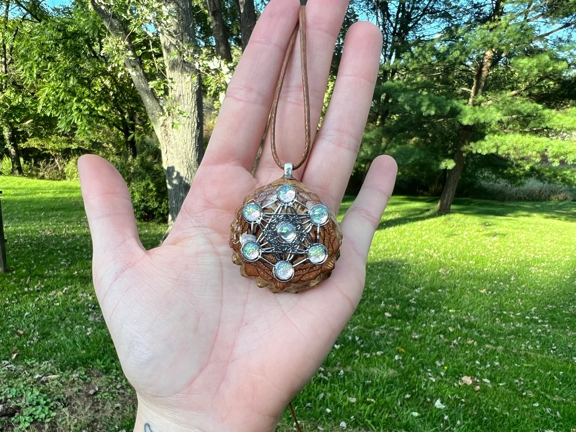 Sacred Geometry Pinecone Pendant