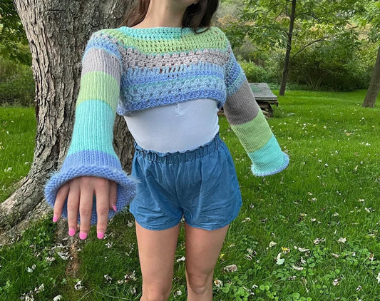 S/M Crochet Knit Shrug