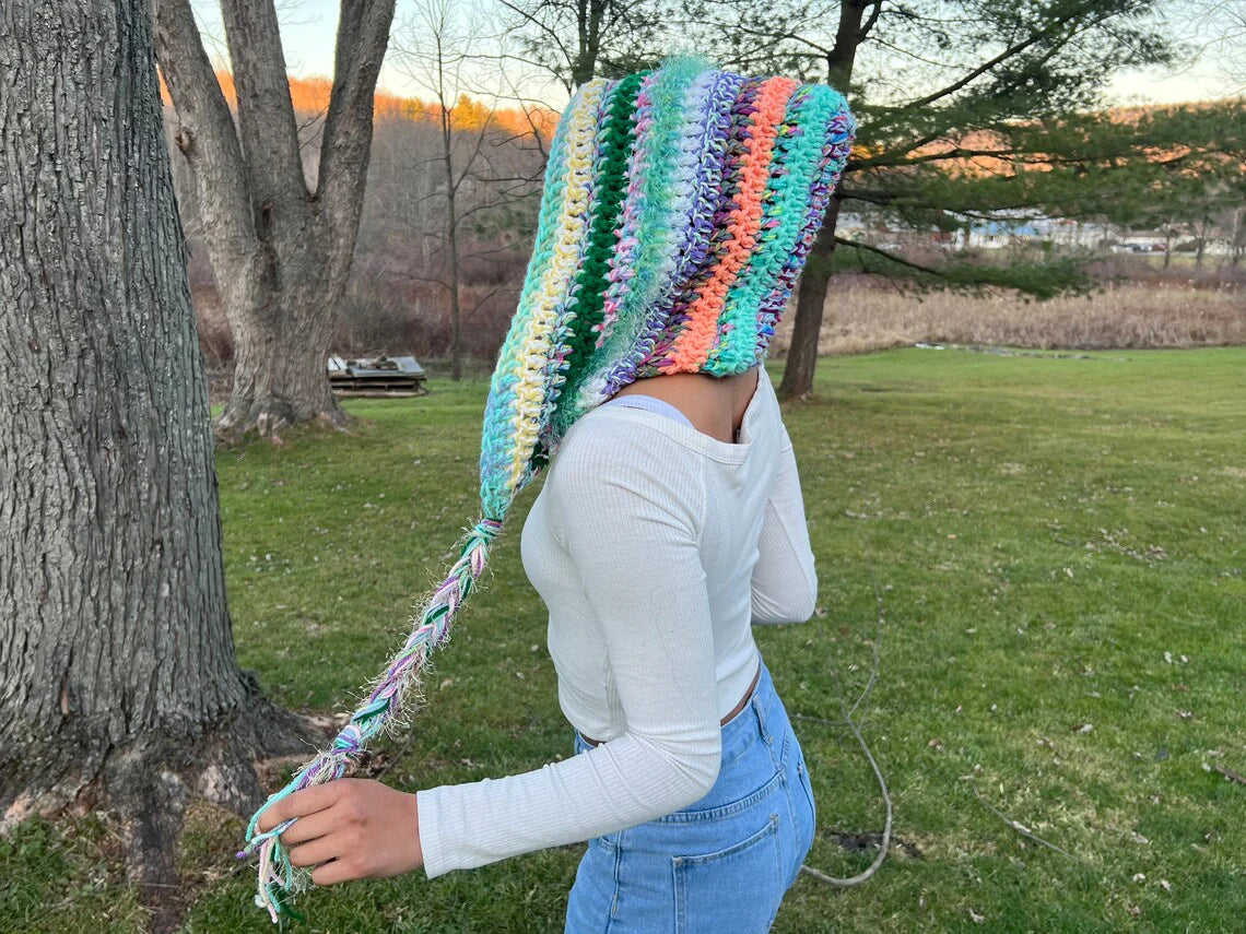 Oversized Crochet Festival Hood