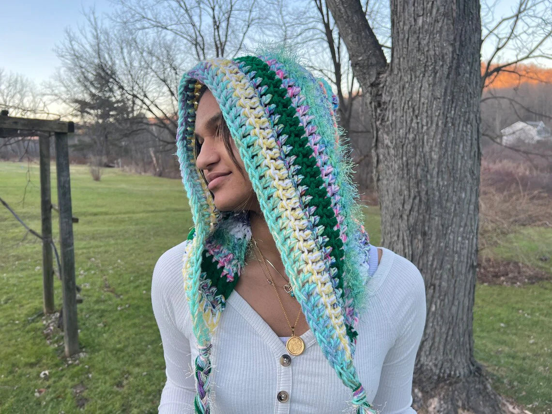 Oversized Crochet Festival Hood