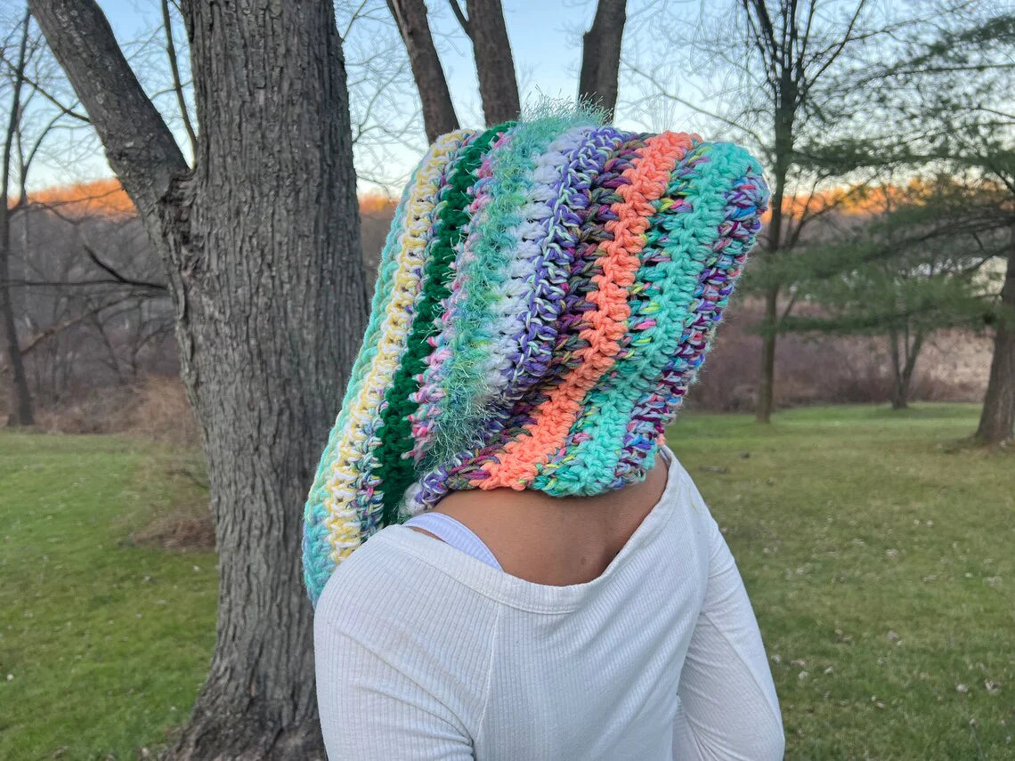 Oversized Crochet Festival Hood