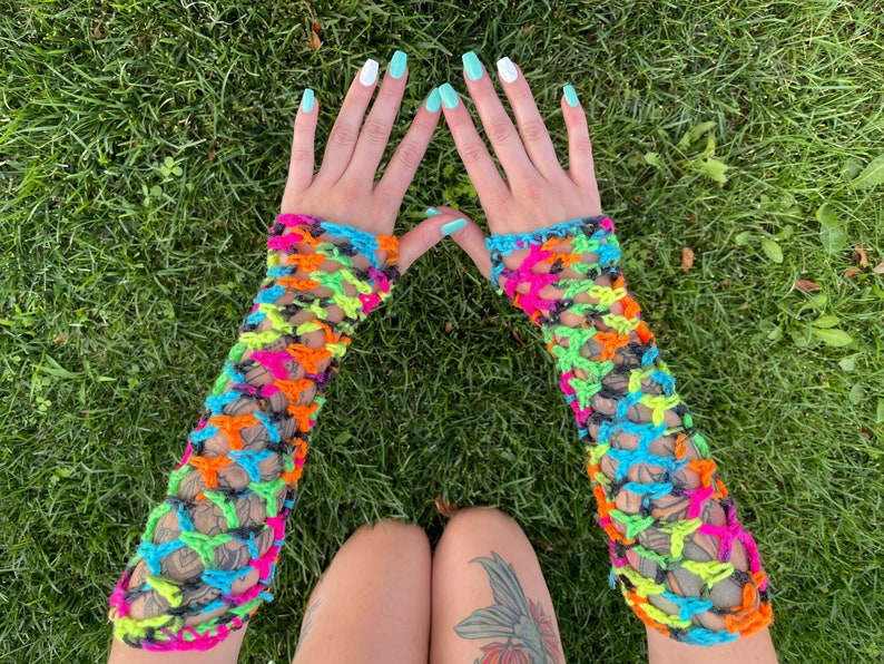 XS/S Mesh Fingerless Gloves