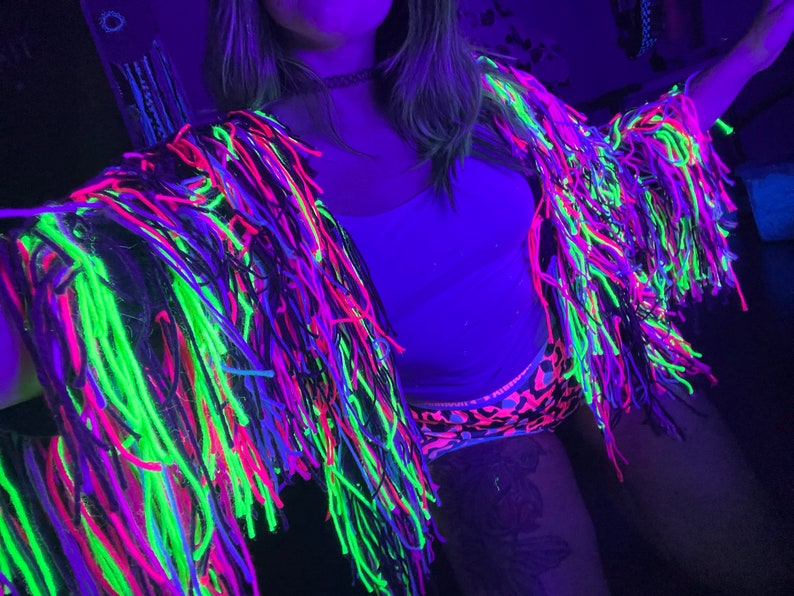 Trippy Fringe Crochet Cardigan