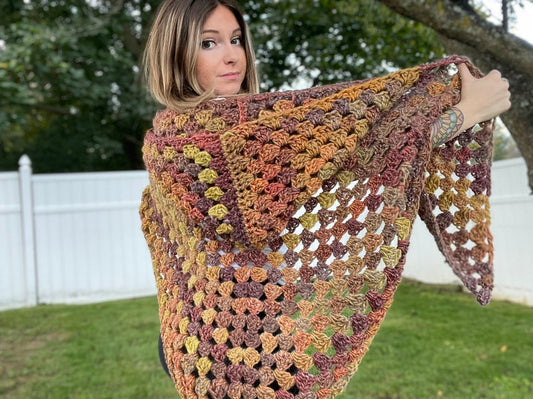 Hooded  Crochet Shawl