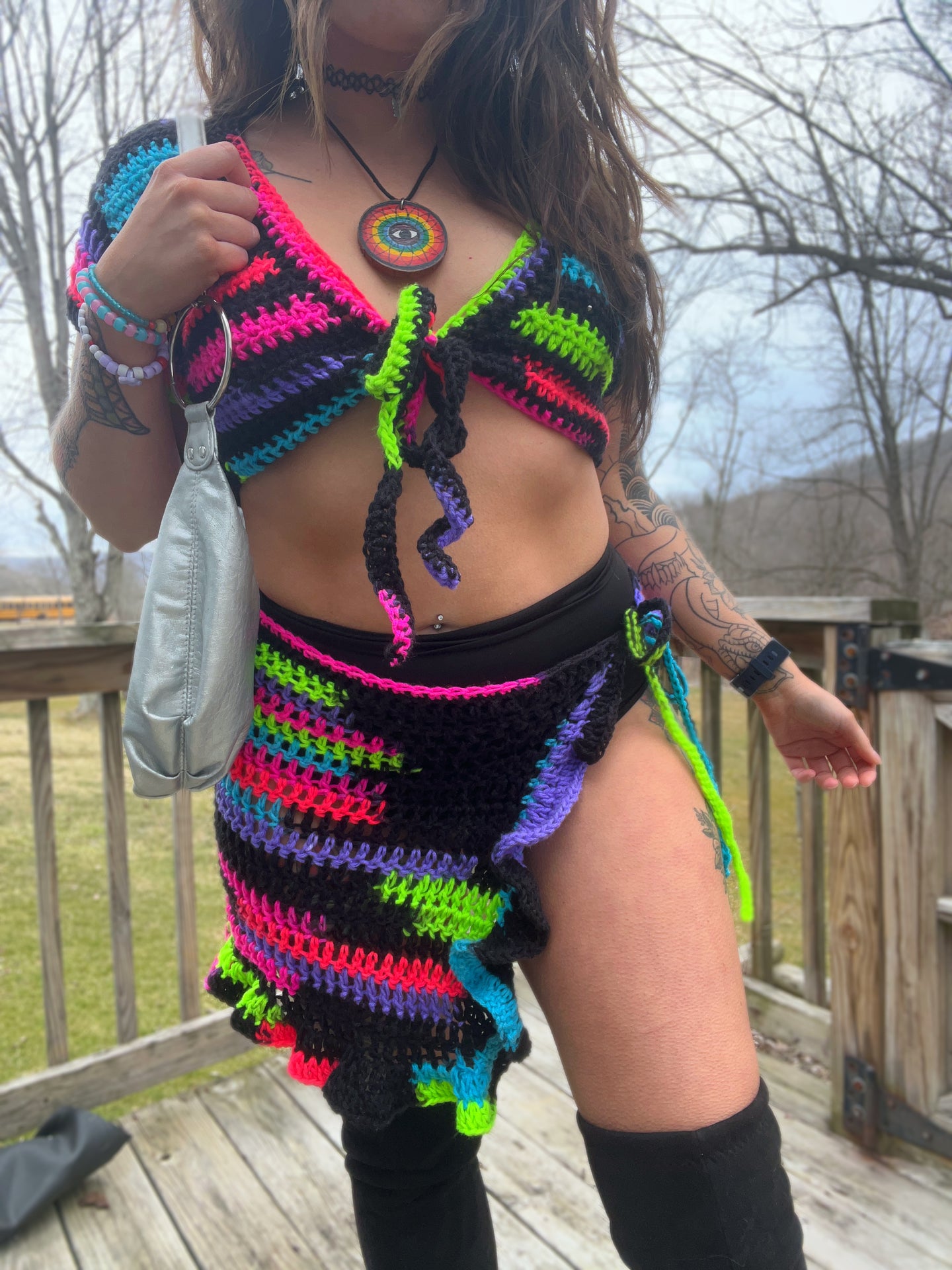 Crochet Wrap Skirt (XS/S)