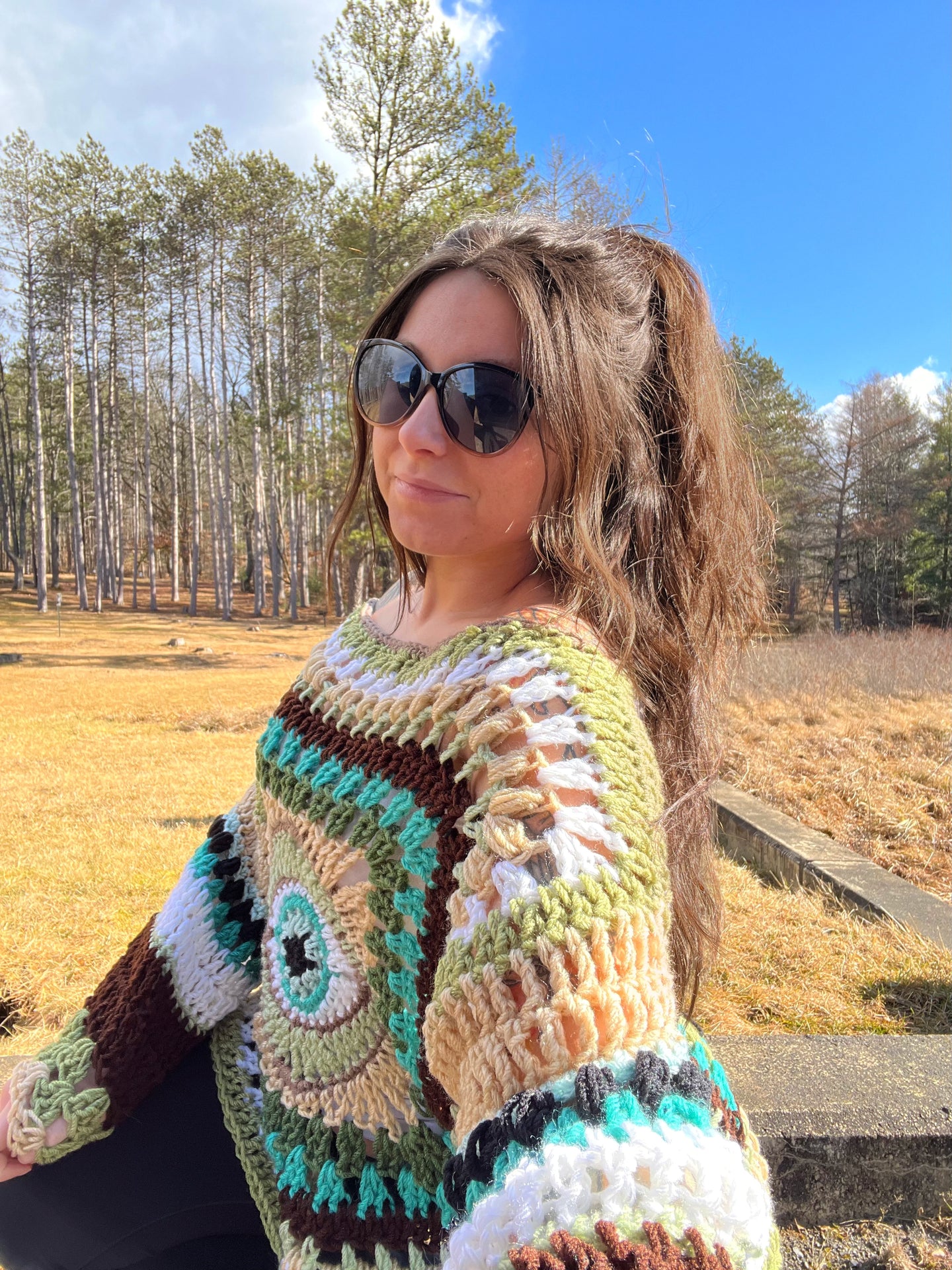 Third Eye Sweater Off-Shoulder
