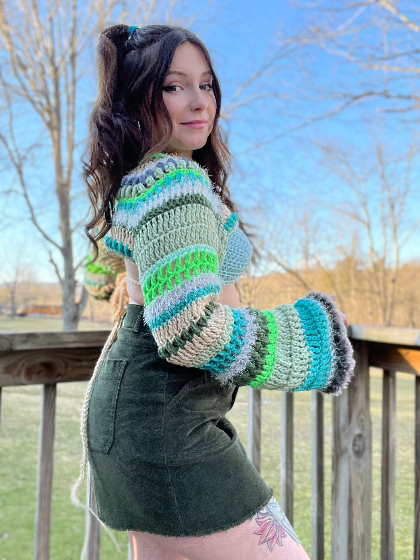 Forest Fairy Shrug and Bikini Top