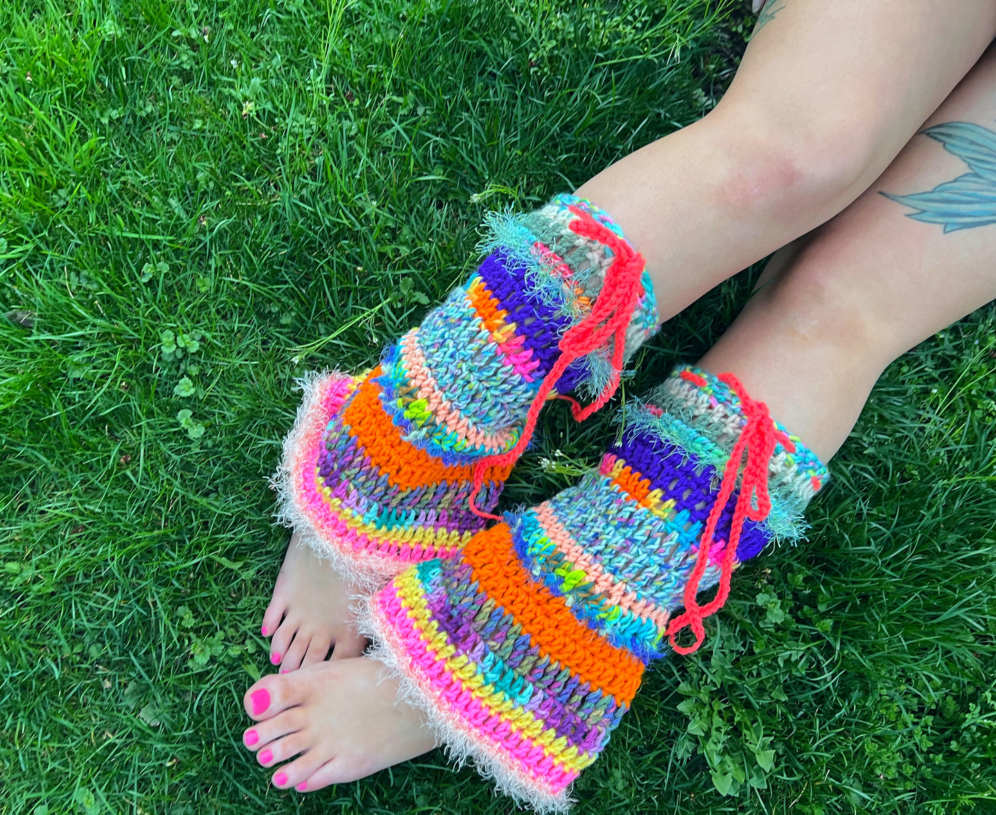 Scrappy Flared Leg Warmers