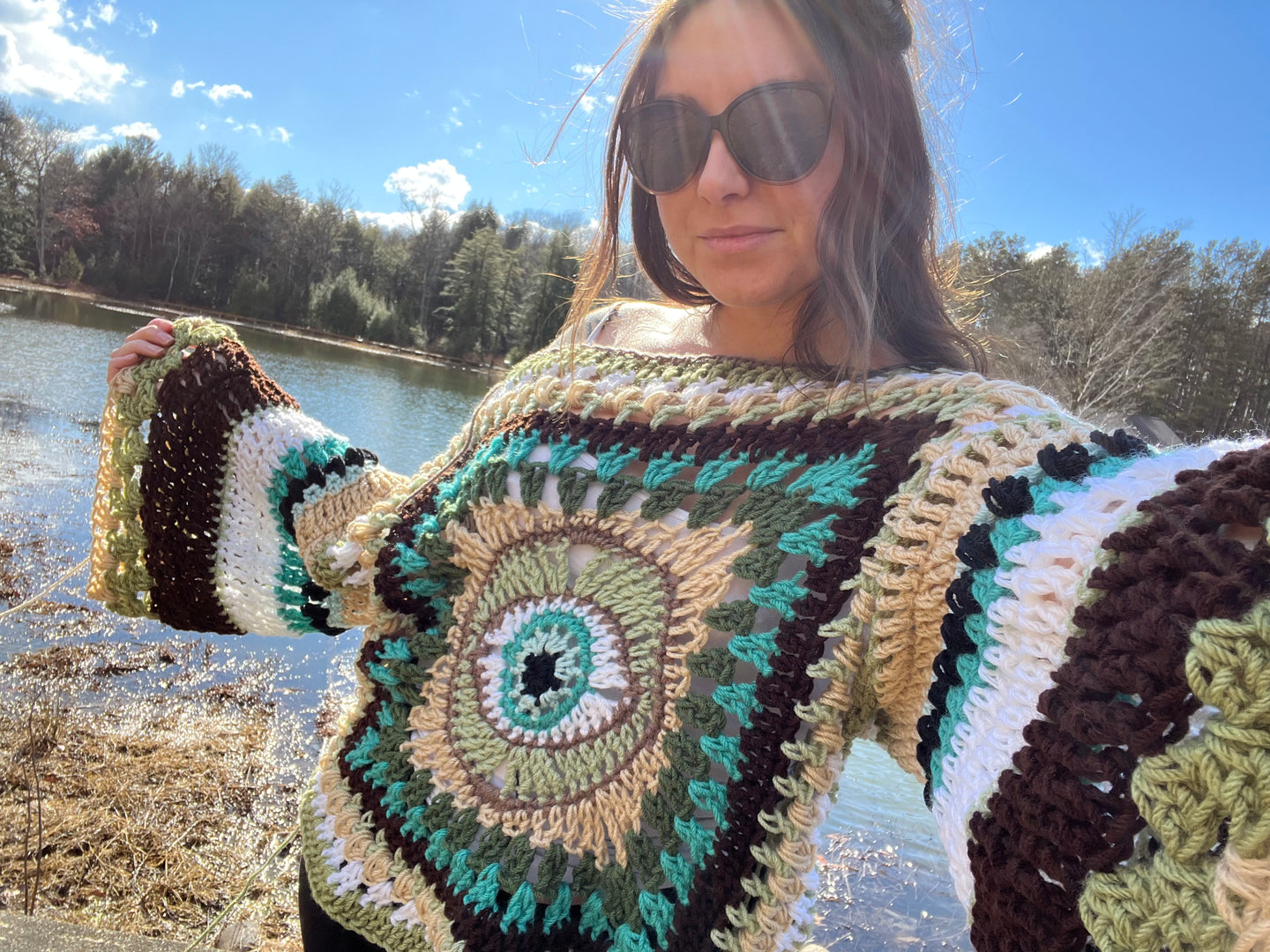 Third Eye Sweater Off-Shoulder